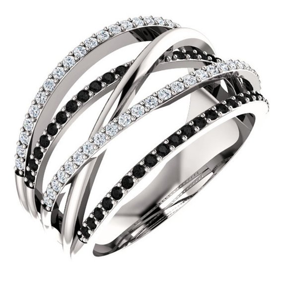 New 925 Silver Women's Round Cut Sapphire Ring